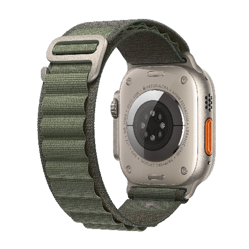 Apple Watch Ultra GPS + Cellular, 49 мм, корпус из титана, ремешок Alpine зеленого цвета, размер L